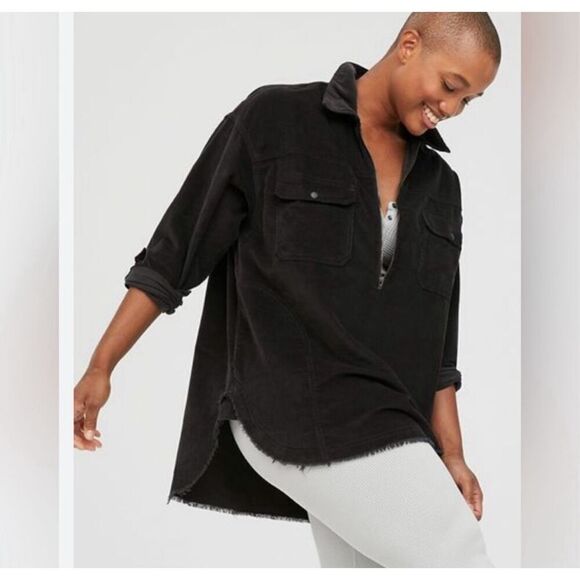 OFFLINE by Aerie quarter zip Corduroy Shacket NWT size XS m4 - Picture 1 of 5